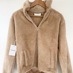 [NWT] Aritzia Kieron 1/4 Zip Mockneck Teddy Sweater